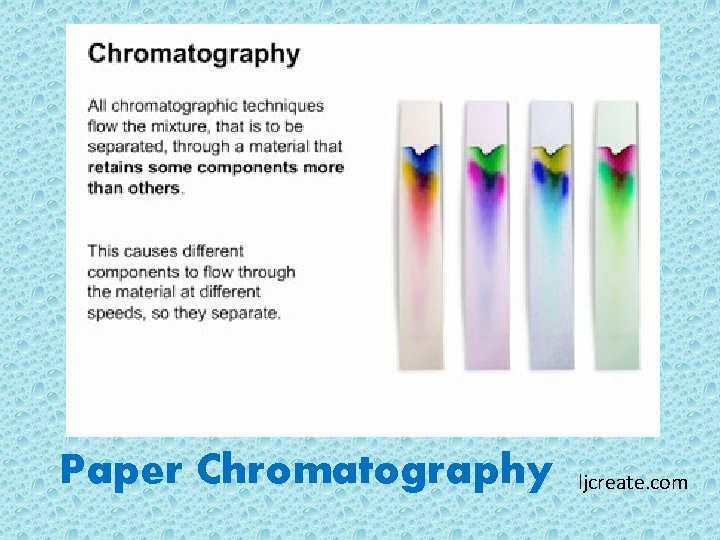 Paper Chromatography ljcreate. com 