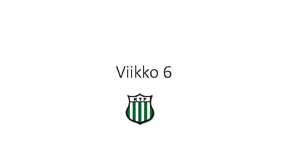 Viikko 6 