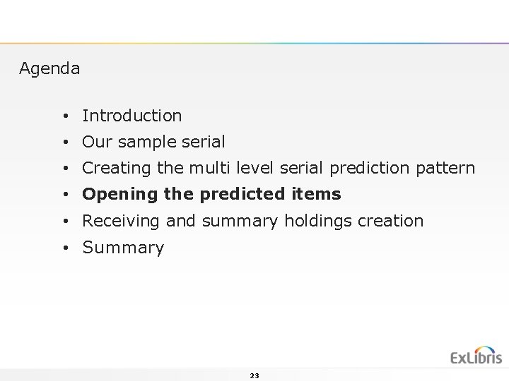 Agenda • Introduction • Our sample serial • Creating the multi level serial prediction