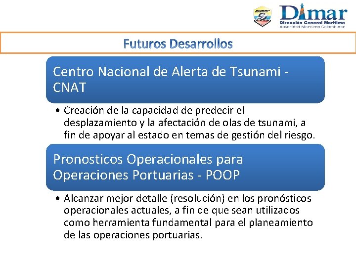Centro Nacional de Alerta de Tsunami CNAT • Creación de la capacidad de predecir