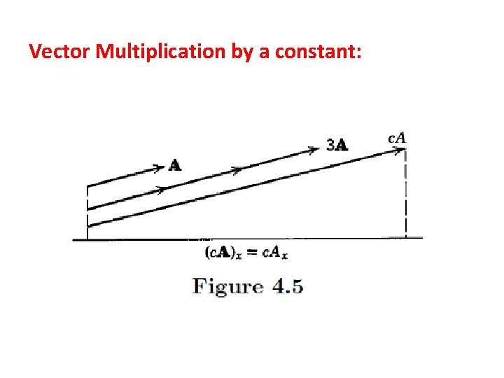 Vector Multiplication by a constant: 