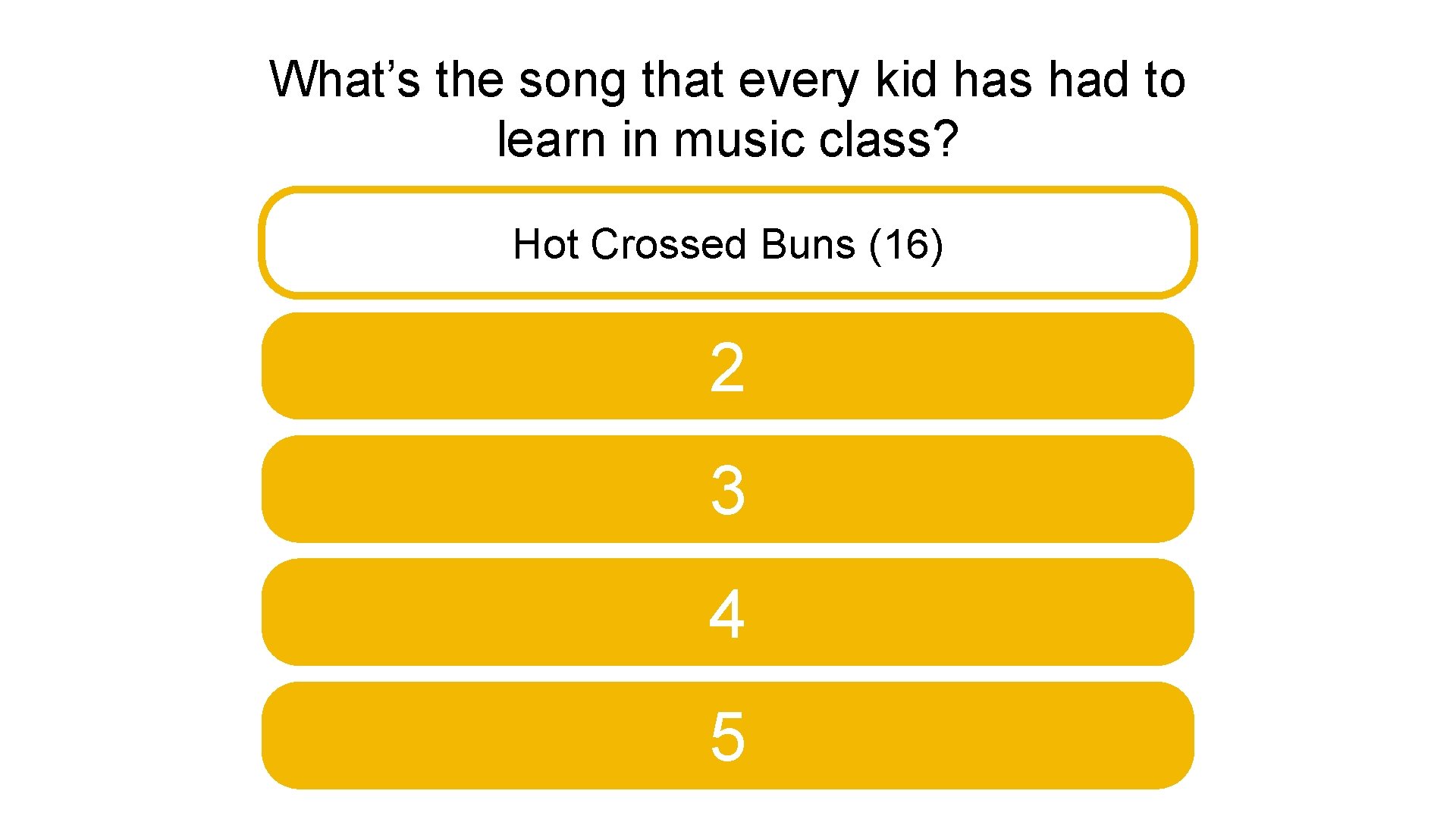 What’s the song that every kid has had to learn in music class? Hot