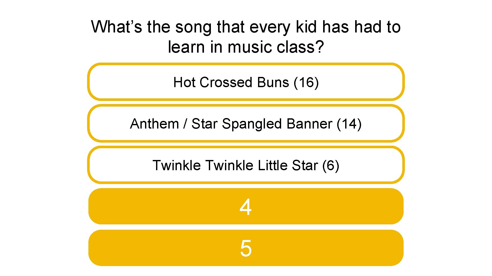 What’s the song that every kid has had to learn in music class? Hot