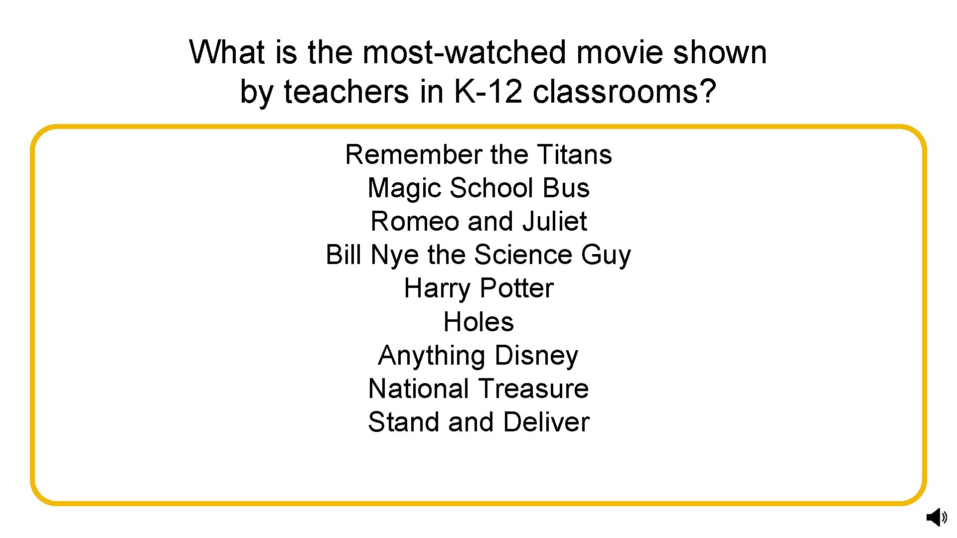 What is the most-watched movie shown by teachers in K-12 classrooms? Remember the Titans