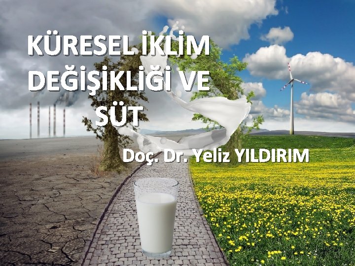 KÜRESEL İKLİM DEĞİŞİKLİĞİ VE SÜT Doç. Dr. Yeliz YILDIRIM 