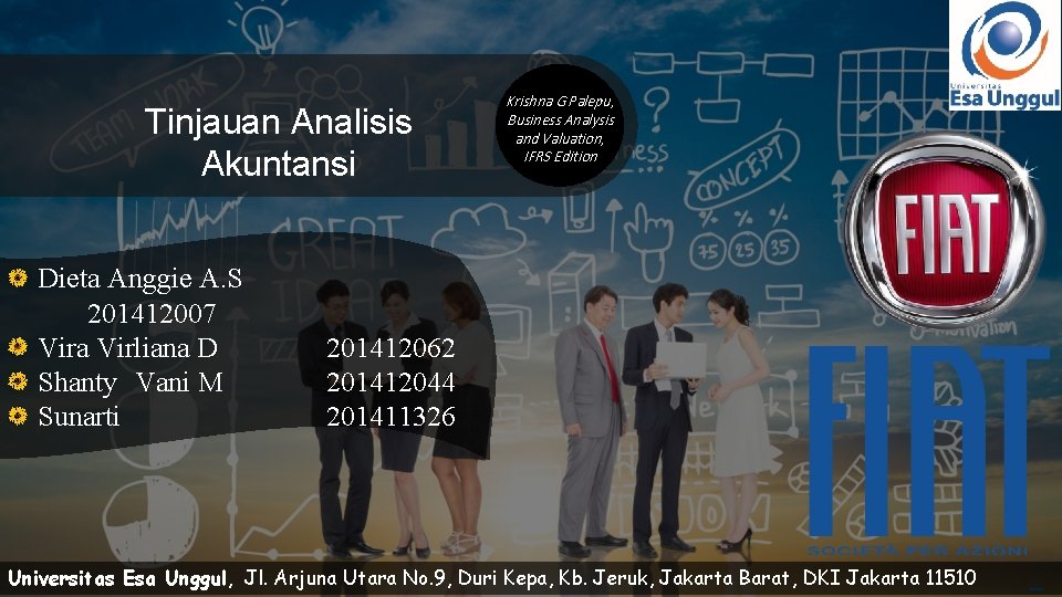 Tinjauan Analisis Akuntansi Dieta Anggie A. S 201412007 Vira Virliana D Shanty Vani M