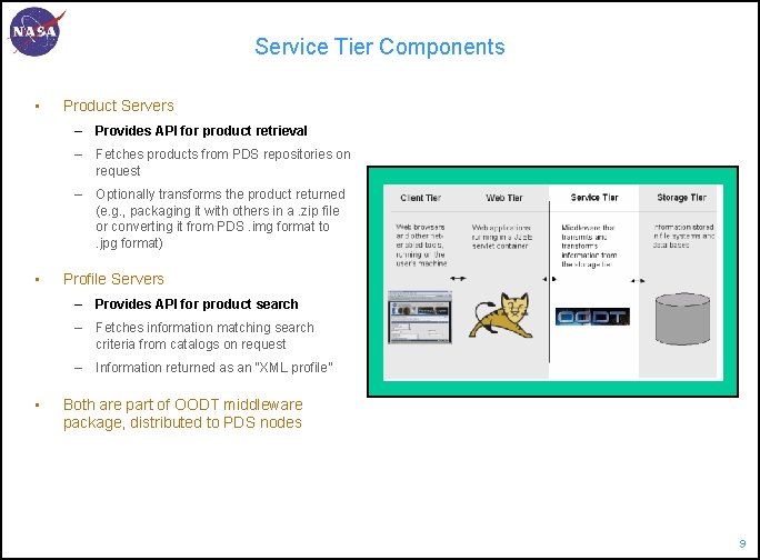 Service Tier Components • Product Servers – Provides API for product retrieval – Fetches