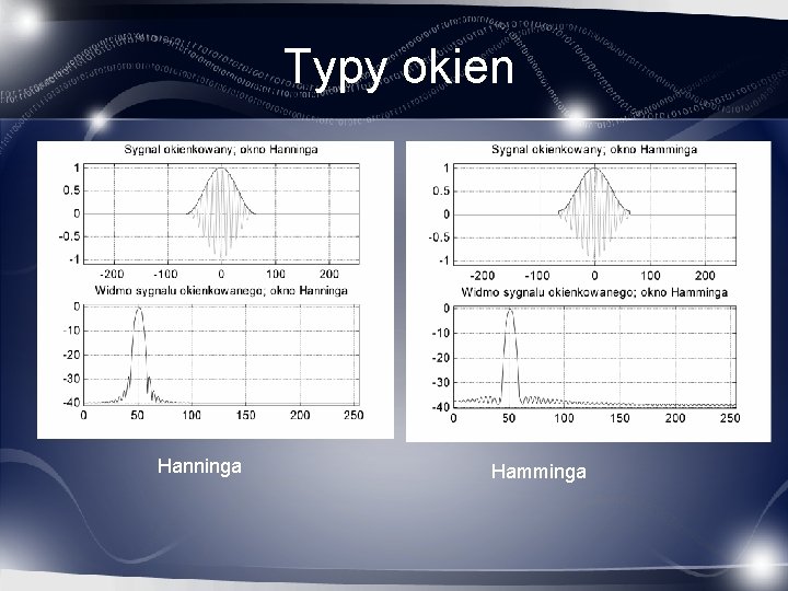 Typy okien Hanninga Hamminga 