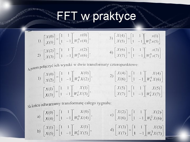 FFT w praktyce 