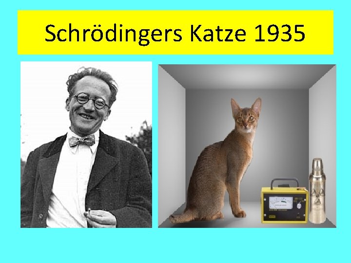 Schrödingers Katze 1935 Schrödingers Katze 1935