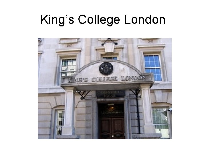King’s College London 