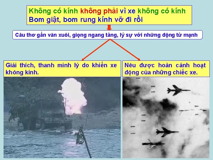 Không có kính không phải vì xe không có kính Bom giật, bom rung