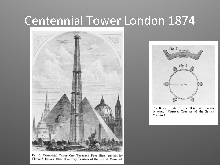 Centennial Tower London 1874 