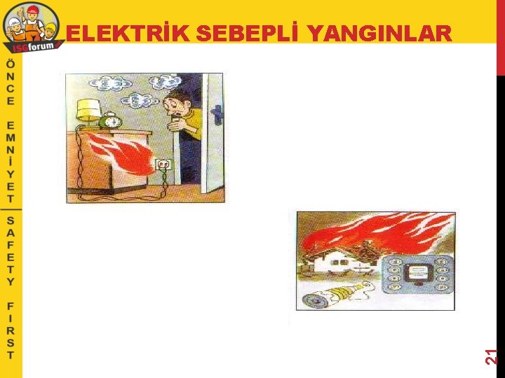 21 ELEKTRİK SEBEPLİ YANGINLAR 