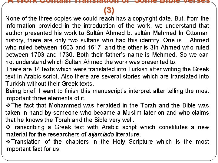 A Work Contain Translation of Some Bible Verses (3) None of the three copies