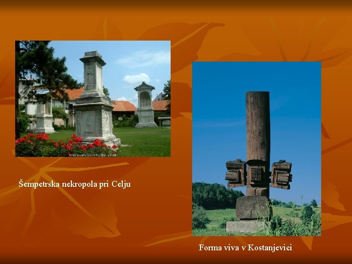 Šempetrska nekropola pri Celju Forma viva v Kostanjevici 
