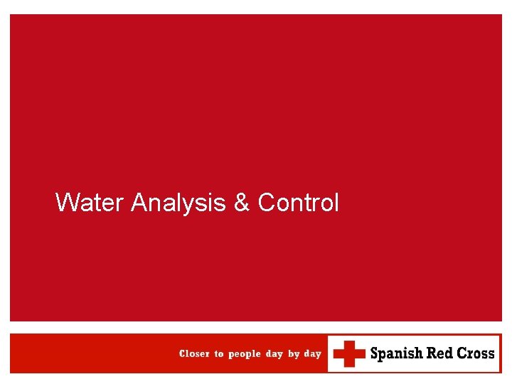 Water Analysis & Control 