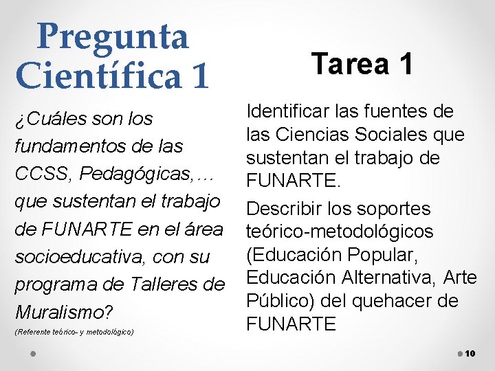 Pregunta Científica 1 ¿Cuáles son los fundamentos de las CCSS, Pedagógicas, … que sustentan