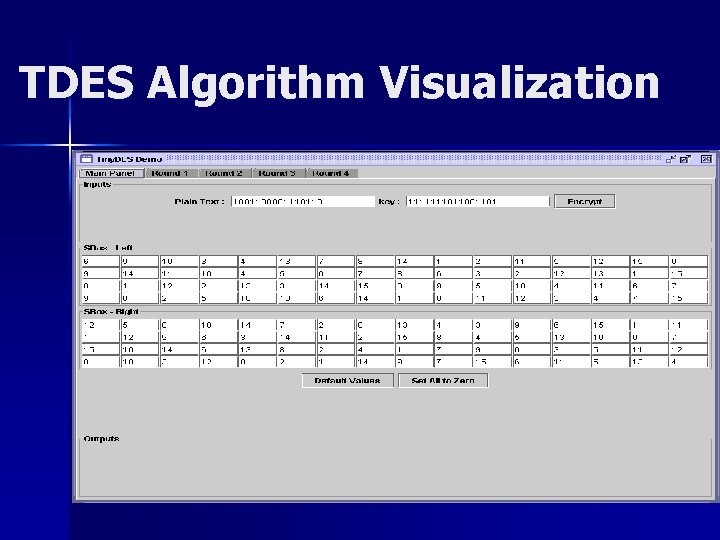 TDES Algorithm Visualization 