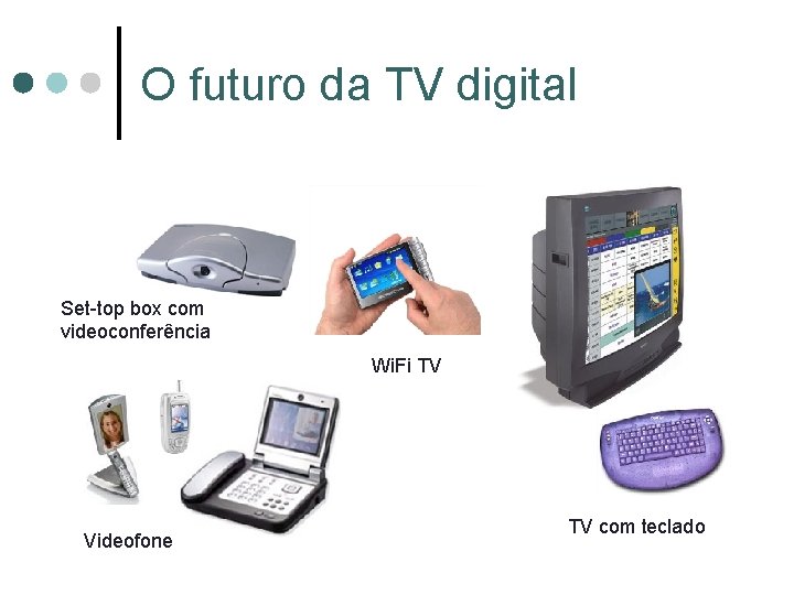 O futuro da TV digital Set-top box com videoconferência Wi. Fi TV Videofone TV O futuro da TV digital Set-top box com videoconferência Wi. Fi TV Videofone TV