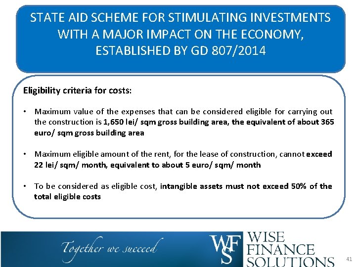 STATE AID SCHEME FOR STIMULATING INVESTMENTS WITH A MAJOR IMPACT ON THE ECONOMY, ESTABLISHED