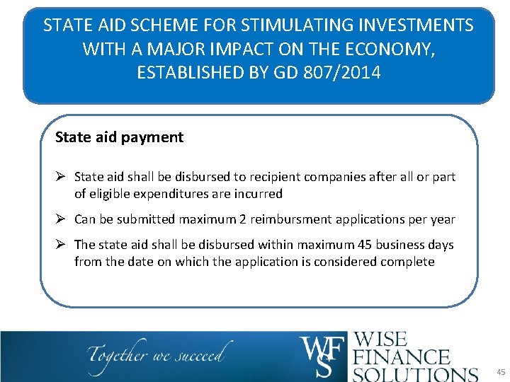 STATE AID SCHEME FOR STIMULATING INVESTMENTS WITH A MAJOR IMPACT ON THE ECONOMY, ESTABLISHED