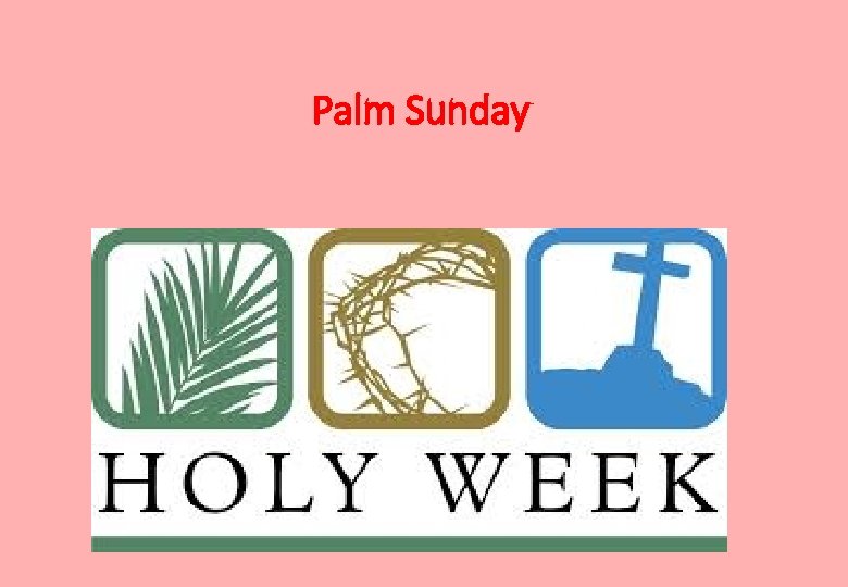 Palm Sunday 