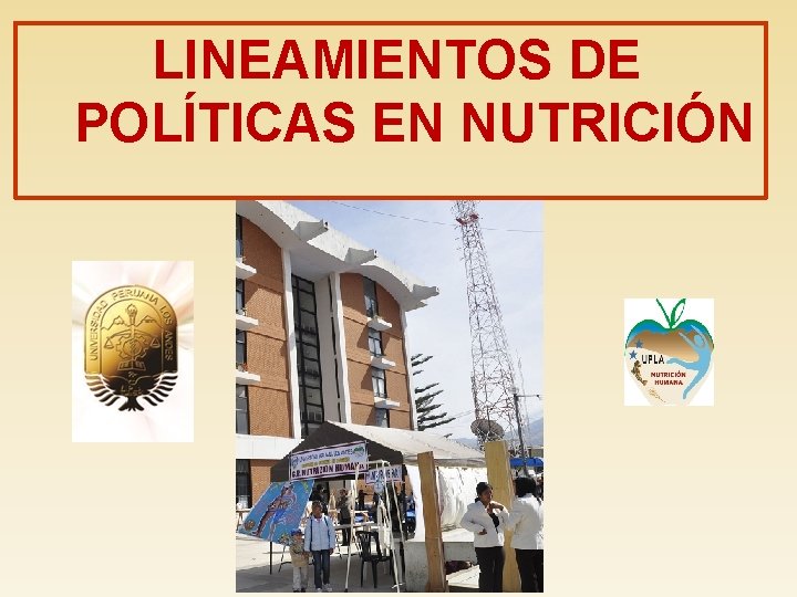 LINEAMIENTOS DE POLÍTICAS EN NUTRICIÓN 