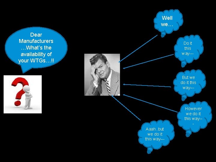 The Call to IEC on Availability… Well we… Dear Manufacturers …What’s the availability of