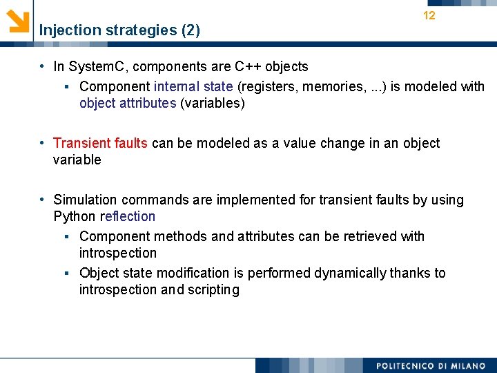 Fault Models and Injection Strategies in System C