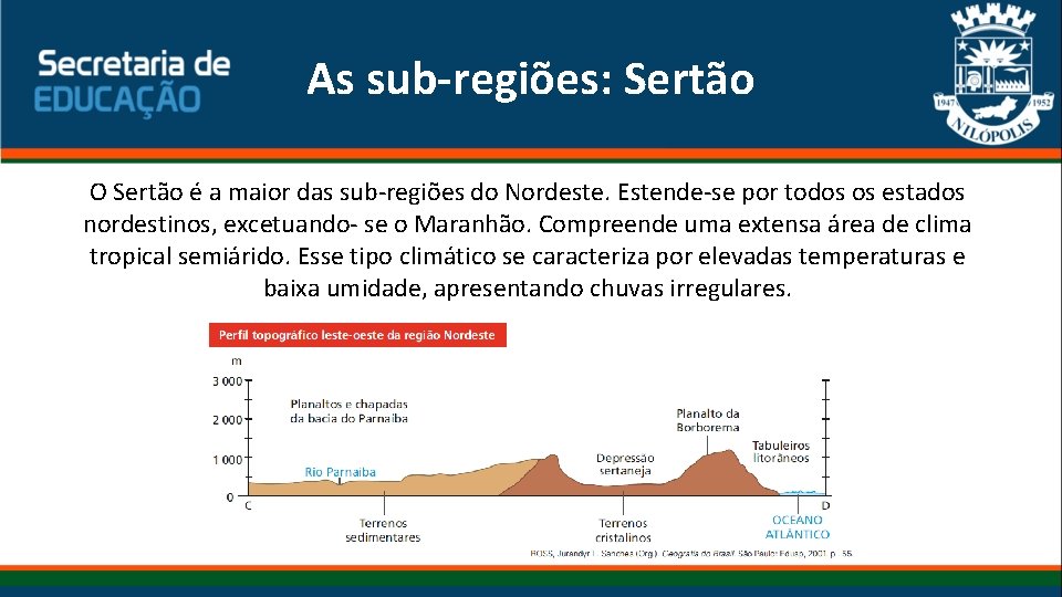 As sub-regiões: Sertão O Sertão é a maior das sub-regiões do Nordeste. Estende-se por As sub-regiões: Sertão O Sertão é a maior das sub-regiões do Nordeste. Estende-se por