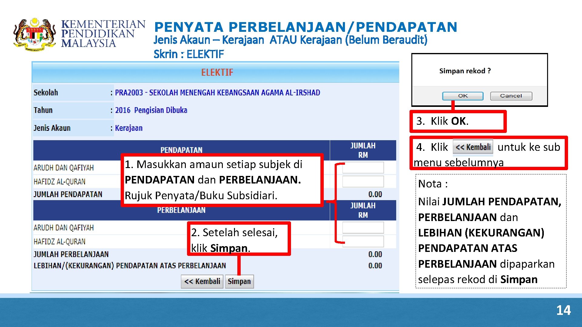 Manual Penggunaan Modul Kewangan Emis 5 1 Manual