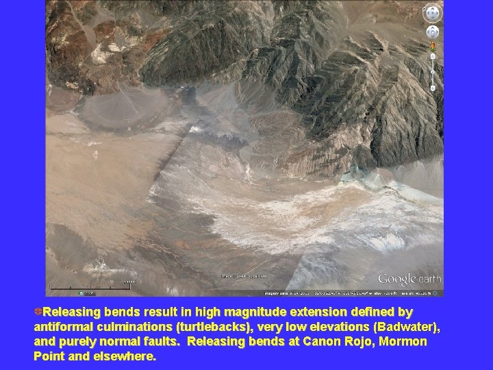 Releasing bends result in high magnitude extension defined by antiformal culminations (turtlebacks), very low