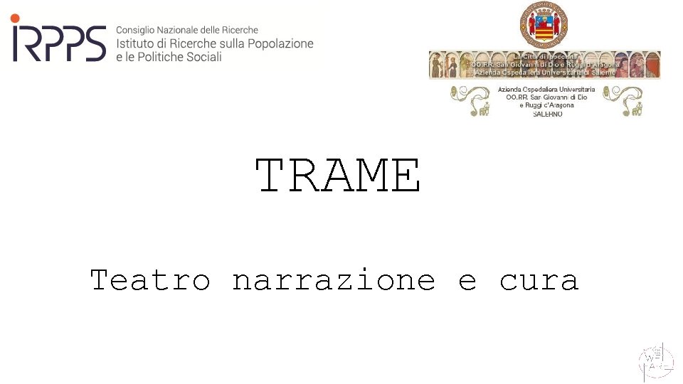 TRAME Teatro narrazione e cura 