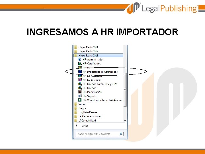 INGRESAMOS A HR IMPORTADOR 