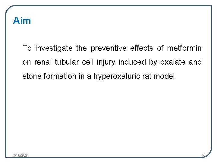 Aim To investigate the preventive effects of metformin on renal tubular cell injury induced