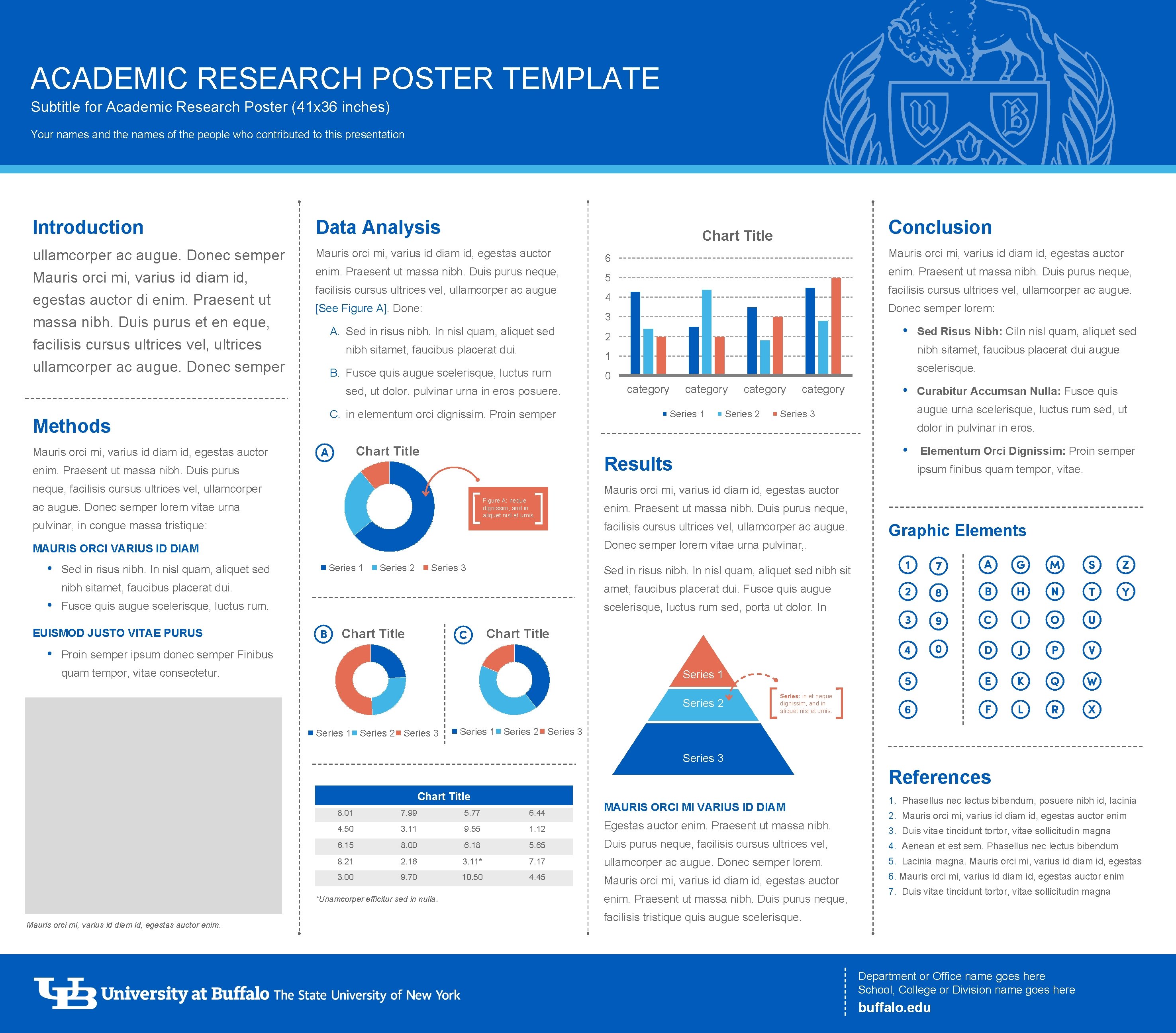 ACADEMIC RESEARCH POSTER TEMPLATE Subtitle for Academic Research Poster (41 x 36 inches) Your