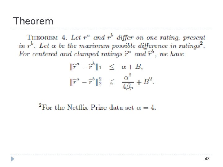 Theorem 43 Theorem 43