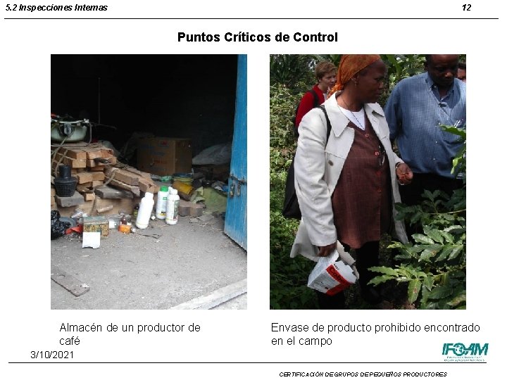 5. 2 Inspecciones Internas 12 Puntos Críticos de Control Almacén de un productor de 5. 2 Inspecciones Internas 12 Puntos Críticos de Control Almacén de un productor de