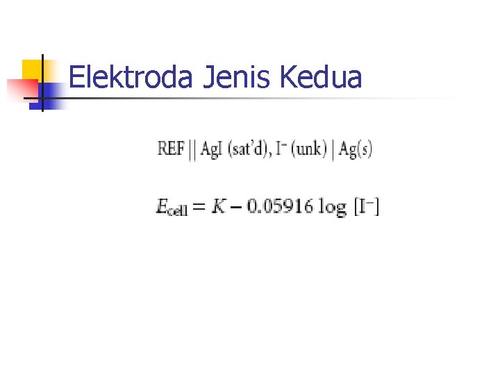 Elektroda Jenis Kedua 