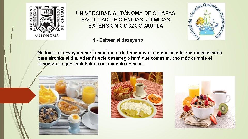 UNIVERSIDAD AUTÓNOMA DE CHIAPAS FACULTAD DE CIENCIAS QUÍMICAS EXTENSIÓN OCOZOCOAUTLA 1 - Saltear el