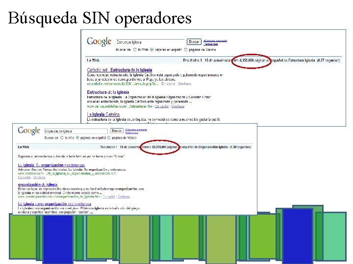 Búsqueda SIN operadores 