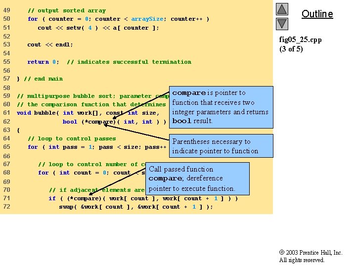 49 50 51 // output sorted array for ( counter = 0; counter <