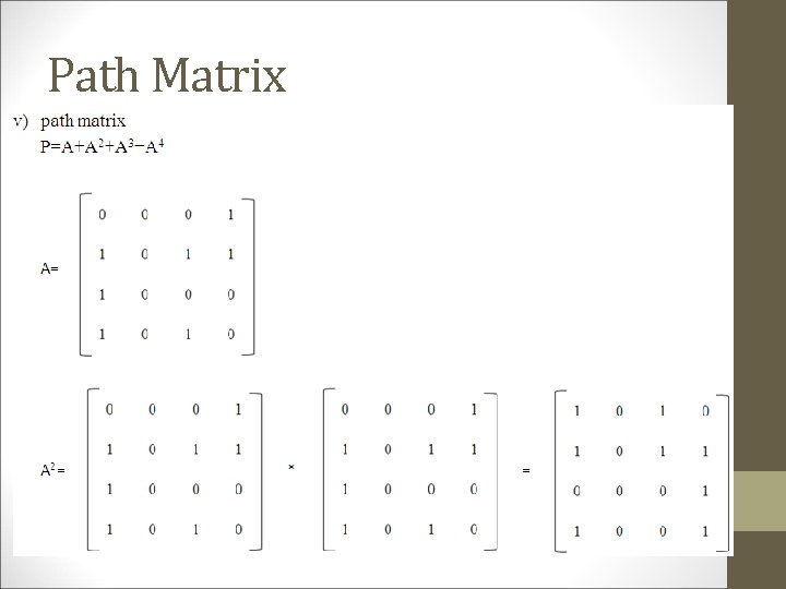 Path Matrix 