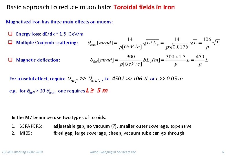 Basic approach to reduce muon halo: Toroidal fields in Iron Magnetised Iron has three