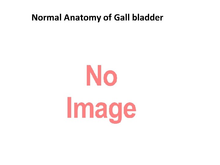 Normal Anatomy of Gall bladder 