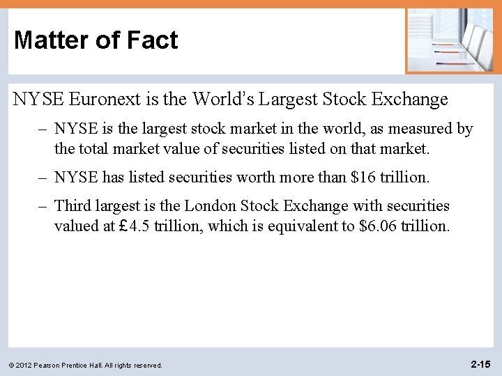 Matter of Fact NYSE Euronext is the World’s Largest Stock Exchange – NYSE is Matter of Fact NYSE Euronext is the World’s Largest Stock Exchange – NYSE is
