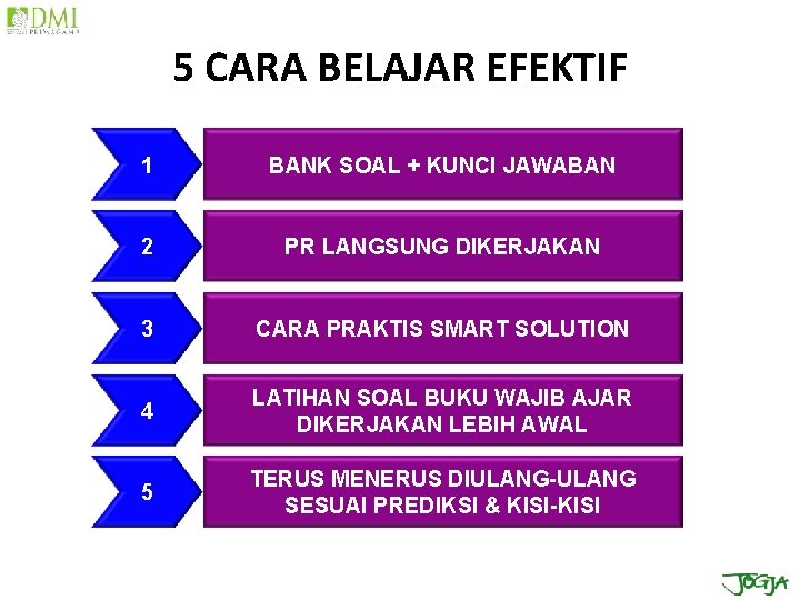 5 CARA BELAJAR EFEKTIF 1 BANK SOAL + KUNCI JAWABAN 2 PR LANGSUNG DIKERJAKAN