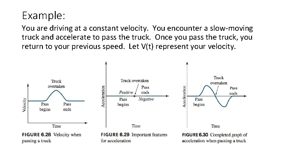 Example: You are driving at a constant velocity. You encounter a slow-moving truck and