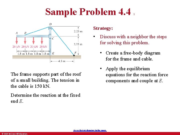 Sample Problem 4. 4 1 Strategy: • Discuss with a neighbor the steps for